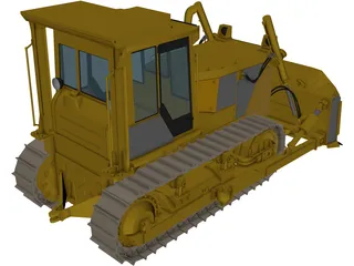 Bulldozer 3D Model preview