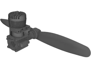 RC Engine 3D Model preview