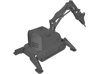 Brokk Demolition Robot 3D Model preview