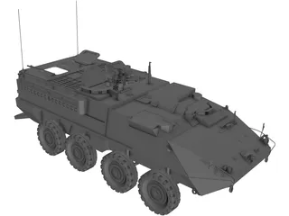 M1126 Stryker ICV 3D Model preview