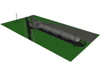 Industrial Base 3D Model preview
