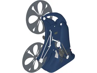 Movie Projector 3D Model preview
