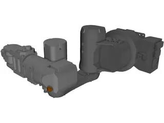 Epson PS3-AS0 6 Axis Robot 3D Model preview