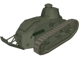 Renault FT-17 3D Model preview
