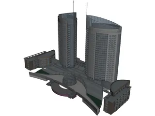 Hotel 3D Model preview