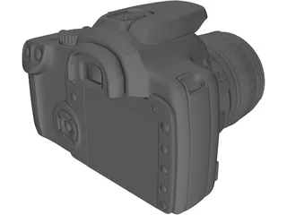 Canon EOS 400D 3D Model preview