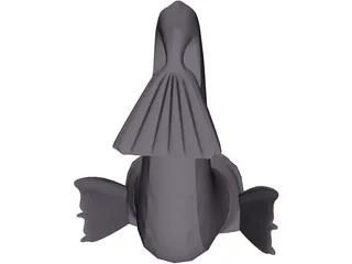 Fish Mythology Dolphin 3D Model preview