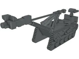 Bomb Disposal Robot 3D Model preview