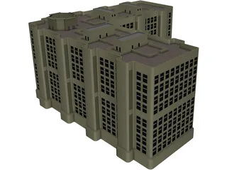 Municipal Building 3D Model preview