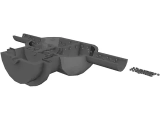 Diaphragm and Pump 3D Model preview