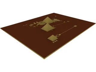 Egypt Pyramids 3D Model preview