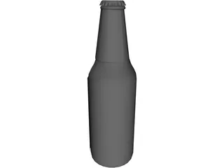 Bottle Beer 3D Model preview