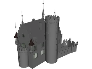 Castle 3D Model preview