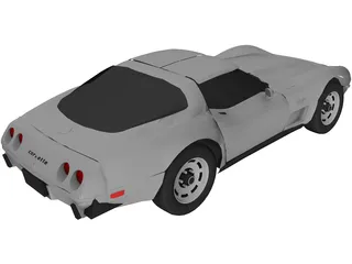 Chevrolet Corvette (1979) 3D Model preview