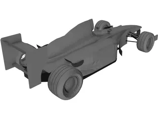 F1 McLaren Mercedes MP4/13 3D Model preview