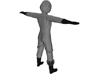 Star Wars X-Wing Pilot 3D Model preview