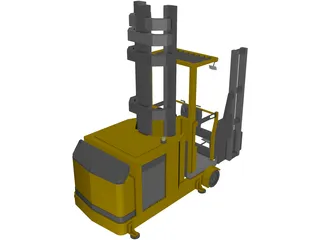 Forklift 3D Model preview