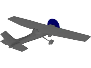 Cessna 152 3D Model preview