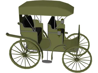 Carriage Surrey 3D Model preview