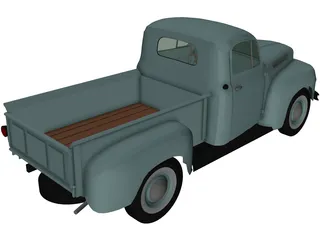 Ford Pickup (1950) 3D Model preview