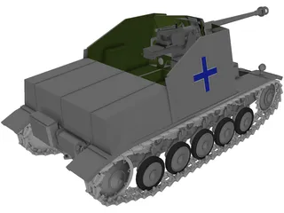 SdKfz 131 Marder 2 3D Model preview