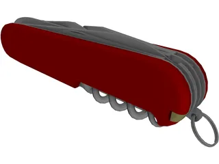 Swiss Knife 3D Model preview