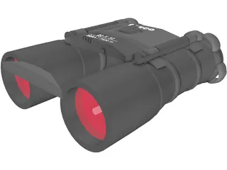 Binocular 3D Model preview