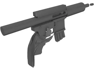 Assault Rifle 3D Model preview