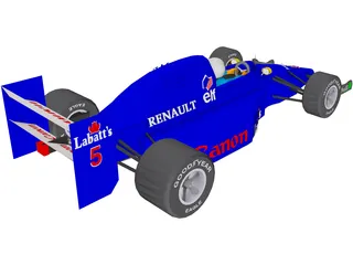 Indy Car 3D Model preview