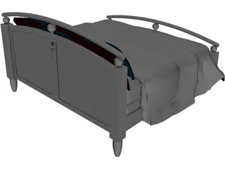 Bed Classic 3D Model preview