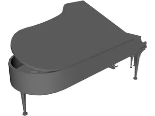 Classic Piano 3D Model preview