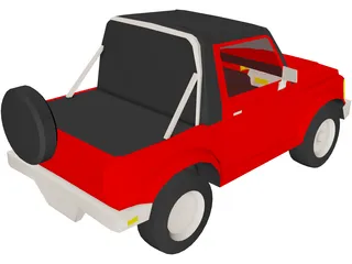 Suzuki Samurai (1988) 3D Model preview