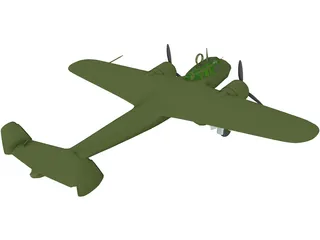Dornier Do 17Z 3D Model preview