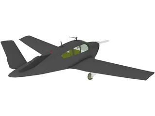 Beechcraft V35 Bonanza 3D Model preview