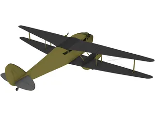 de Havilland D.H.89 Dragon Rapide 3D Model preview