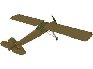 Fieseler Fi 156C Storch 3D Model preview