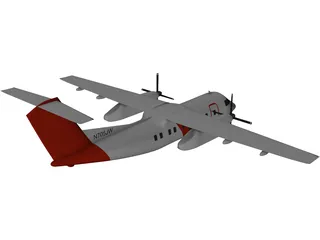 Bombardier Q200 Customs 3D Model preview