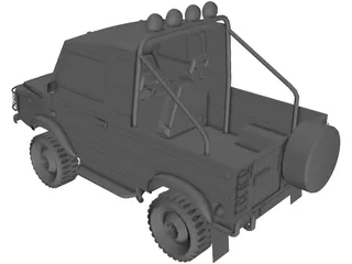 LUAZ-969M 3D Model preview