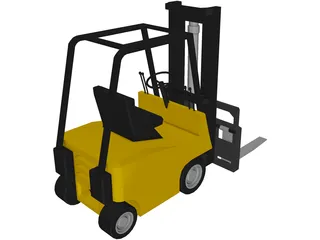 Forklift 3D Model preview