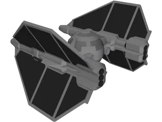 Star Wars T-Invader 3D Model preview