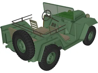 GAZ 67B 3D Model preview