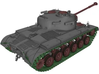 Pershing 3D Model preview