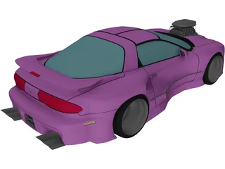 Pontiac Firebird [Supercharged] 3D Model preview