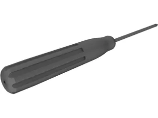 Screwdriver Cross 3D Model preview