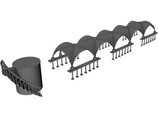 Temple 3D Model preview