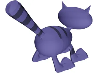 Cartoon Cat 3D Model preview