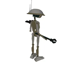Pit Droid (Star Wars Episode I) 3D Model preview
