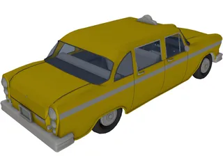 Taxi USA 3D Model preview