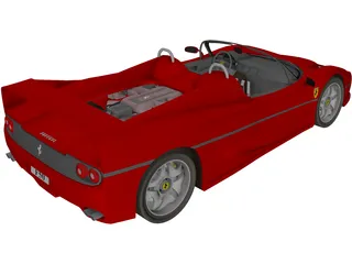 Ferrari F50 (1995) 3D Model preview