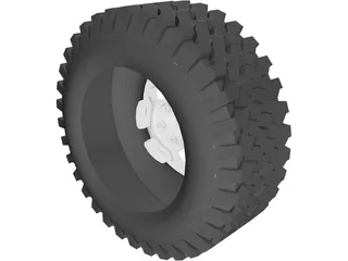 Tire All-Terrain 3D Model preview